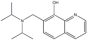 7-[(DIISOPROPYLAMINO)METHYL]QUINOLIN-8-OL Struktur