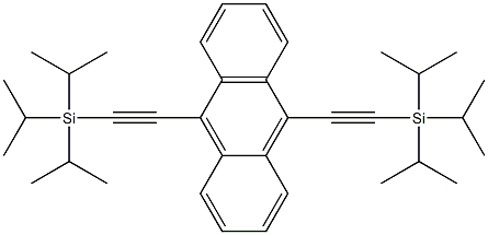 9,10-BIS(TRIISOPROPYLSILANYLETHYNYL)ANTHRACENE Struktur