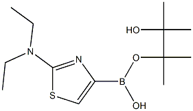 2-DIETHYLAMINOTHIAZOLE-4-BORONIC ACID PINACOL ESTER Struktur