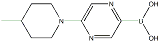 5-(4-METHYLPIPERIDIN-1-YL)PYRAZINE-2-BORONIC ACID Struktur