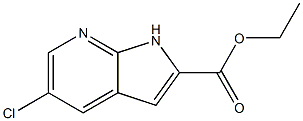 ethyl 5-chloro-1H-pyrrolo[2,3-b]pyridine-2-carboxylate Struktur