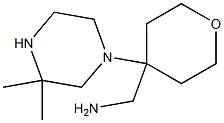 1-[4-(3,3-DIMETHYLPIPERAZIN-1-YL)TETRAHYDRO-2H-PYRAN-4-YL]METHANAMINE Struktur