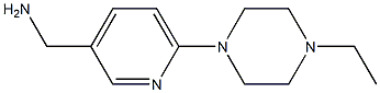 1-[6-(4-ETHYLPIPERAZIN-1-YL)PYRIDIN-3-YL]METHANAMINE Struktur