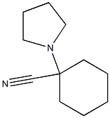 1-PYRROLIDIN-1-YLCYCLOHEXANECARBONITRILE Struktur