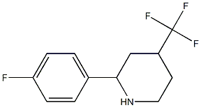 2-(4-FLUOROPHENYL)-4-(TRIFLUOROMETHYL)PIPERIDINE Struktur