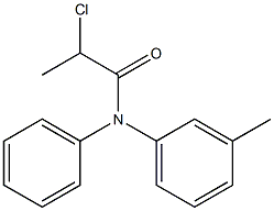 2-CHLORO-N-(3-METHYLPHENYL)-N-PHENYLPROPANAMIDE Struktur