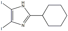 2-CYCLOHEXYL-4,5-DIIODO-1H-IMIDAZOLE Struktur