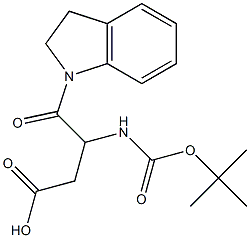 3-TERT-BUTOXYCARBONYLAMINO-4-(2,3-DIHYDRO-INDOL-1-YL)-4-OXO-BUTYRIC ACID Struktur