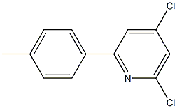 4,6-DICHLORO-2-(4-METHYLPHENYL)PYRIDINE Struktur