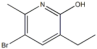 5-BROMO-3-ETHYL-6-METHYL-PYRIDIN-2-OL Struktur