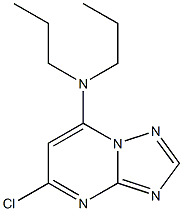 5-CHLORO-N,N-DIPROPYL[1,2,4]TRIAZOLO[1,5-A]PYRIMIDIN-7-AMINE Struktur