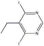 5-ETHYL-4,6-DIIODOPYRIMIDINE Struktur