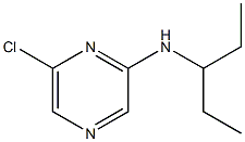 6-CHLORO-N-(1-ETHYLPROPYL)PYRAZIN-2-AMINE Struktur