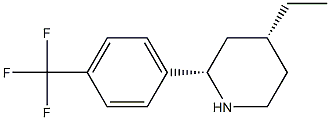 CIS-4-ETHYL-2-[4-(TRIFLUOROMETHYL)PHENYL]PIPERIDINE Struktur