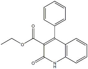 ETHYL 2-OXO-4-PHENYL-1,2-DIHYDROQUINOLINE-3-CARBOXYLATE Struktur