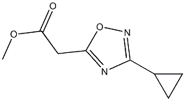 METHYL (3-CYCLOPROPYL-1,2,4-OXADIAZOL-5-YL)ACETATE Struktur