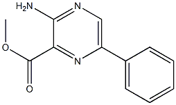 METHYL 3-AMINO-6-PHENYLPYRAZINE-2-CARBOXYLATE Struktur