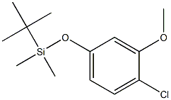 TERT-BUTYL(4-CHLORO-3-METHOXYPHENOXY)DIMETHYLSILANE Struktur