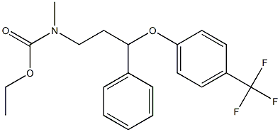 ethyl methyl(3-phenyl-3-(4-(trifluoromethyl)phenoxy)propyl)carbamate Struktur