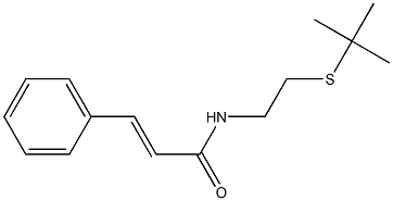 N1-[2-(tert-butylthio)ethyl]-3-phenylacrylamide Struktur