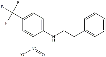 N1-phenethyl-2-nitro-4-(trifluoromethyl)aniline Struktur