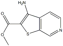 methyl 3-aminothieno[2,3-c]pyridine-2-carboxylate Struktur