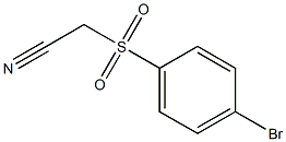 [(4-bromophenyl)sulfonyl]acetonitrile Struktur