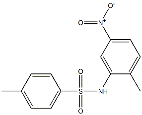 N1-(2-methyl-5-nitrophenyl)-4-methylbenzene-1-sulfonamide Struktur