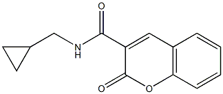 N3-cyclopropylmethyl-2-oxo-2H-chromene-3-carboxamide Struktur