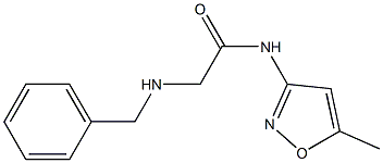 2-(benzylamino)-N-(5-methyl-3-isoxazolyl)acetamide Struktur