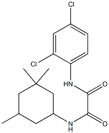 N1-(2,4-dichlorophenyl)-N2-(3,3,5-trimethylcyclohexyl)ethanediamide Struktur