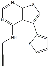 N4-prop-2-ynyl-5-(2-thienyl)thieno[2,3-d]pyrimidin-4-amine Struktur