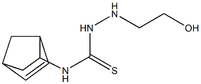 N1-bicyclo[2.2.1]hept-5-en-2-yl-2-(2-hydroxyethyl)hydrazine-1-carbothioamide Struktur