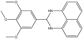 2-(3,4,5-trimethoxyphenyl)-2,3-dihydro-1H-benzo[de]quinazoline Struktur