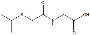 2-{[2-(isopropylthio)acetyl]amino}acetic acid Struktur