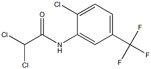 N1-[2-chloro-5-(trifluoromethyl)phenyl]-2,2-dichloroacetamide Struktur