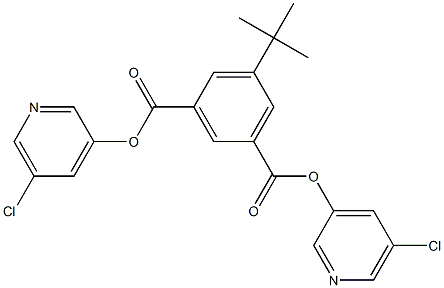 di(5-chloro-3-pyridyl) 5-(tert-butyl)isophthalate Struktur