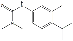 N'-(4-isopropyl-3-methylphenyl)-N,N-dimethylurea Struktur