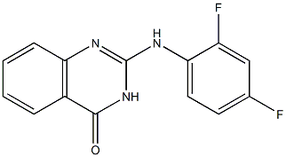 2-(2,4-difluoroanilino)-4(3H)-quinazolinone Struktur