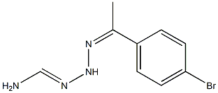 N'-[1-(4-bromophenyl)ethylidene]aminomethanehydrazonamide Struktur