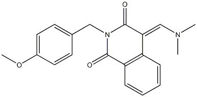 4-[(dimethylamino)methylene]-2-(4-methoxybenzyl)-1,3(2H,4H)-isoquinolinedione Struktur