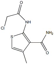 2-[(2-chloroacetyl)amino]-4-methylthiophene-3-carboxamide Struktur