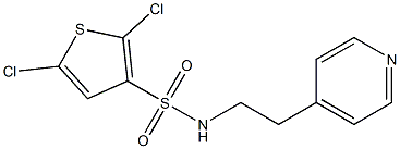 N3-[2-(4-pyridyl)ethyl]-2,5-dichlorothiophene-3-sulfonamide Struktur