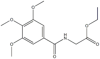 ethyl 2-[(3,4,5-trimethoxybenzoyl)amino]acetate Struktur