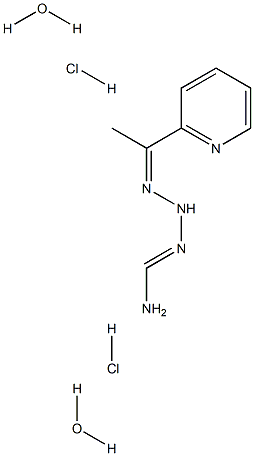 N'-[1-(2-pyridyl)ethylidene]aminomethanehydrazonamide dihydrochloride dihydrate Struktur