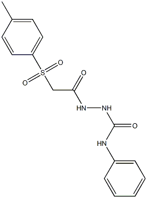 2-{2-[(4-methylphenyl)sulfonyl]acetyl}-N-phenyl-1-hydrazinecarboxamide Struktur