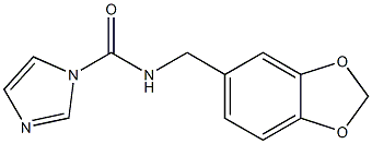 N-(1,3-benzodioxol-5-ylmethyl)-1H-imidazole-1-carboxamide Struktur