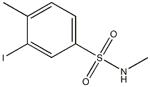 N1,4-dimethyl-3-iodobenzene-1-sulfonamide Struktur