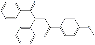 4-(4-methoxyphenyl)-1,2-diphenylbut-2-ene-1,4-dione Struktur