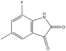 7-fluoro-5-methyl-1H-indole-2,3-dione Struktur